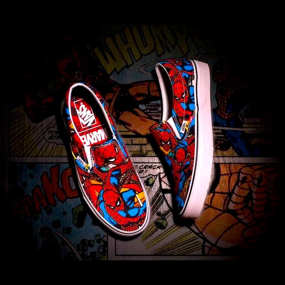 Rare Vans X Marvel Spider Man Slip On 